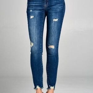 High Waist Ankle Skinny